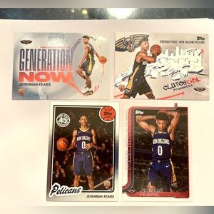 Jeremiah Fears Basketball Cards Lot